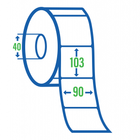 Полипропиленовая этикетка 90 x 103